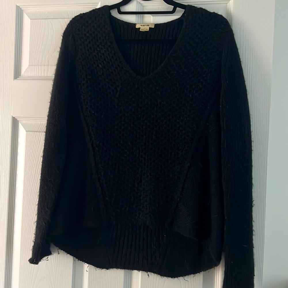 Helmut Lang Black Patterned Sweater - image 1